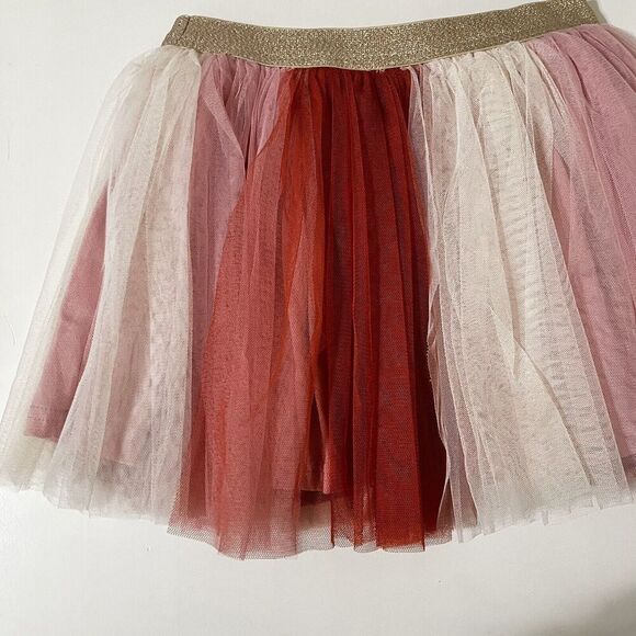 Sweet Wink Rose Fairy Tutu Tulle Skirt Fall Pink Orange Girls Size 6-8 years - Picture 10 of 11